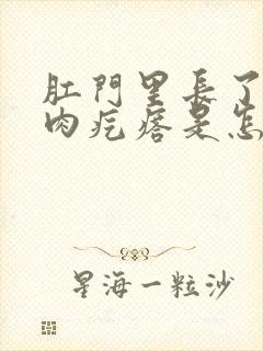 肛门里长了两个肉疙瘩是怎么回事