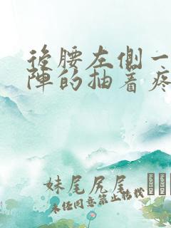 后腰左侧一阵一阵的抽着疼