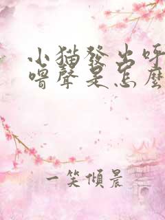 小猫发出呼噜呼噜声是怎么回事?