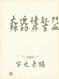 大便后肛门火辣辣的疼有血