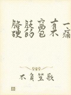 胳肢窝有一个硬硬的包不痛不痒