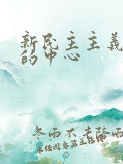 新民主主义革命的中心