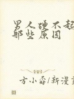 男人硬不起来有那些原因