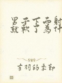 男子下面射一次就软了为什么