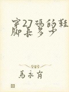 穿27码的鞋子脚长多少