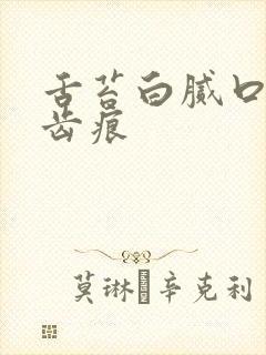 舌苔白腻口臭有齿痕