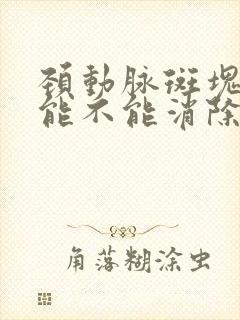 颈动脉斑块到底能不能消除