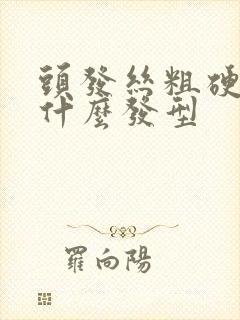 头发丝粗硬适合什么发型