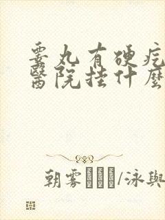 睾丸有硬疙瘩去医院挂什么科