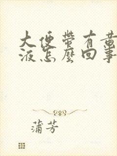 大便带有黄色粘液怎么回事