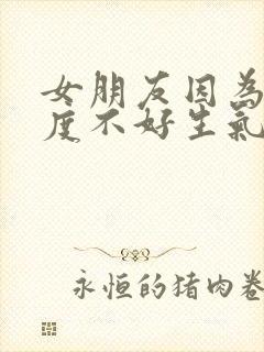 女朋友因为我态度不好生气怎么哄