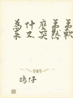 为什么弟弟硬起来又突然软掉