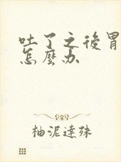 吐了之后胃难受怎么办