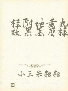 桂附地黄丸补肾效果怎么样