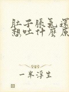 肚子胀气还恶心想吐什么原因