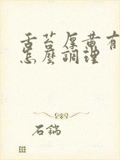 舌苔厚黄有齿痕怎么调理