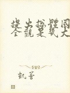 提出总体国家安全观是几大