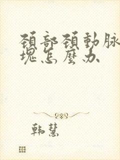 颈部颈动脉有斑块怎么办