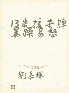 13岁孩子脾气暴躁易怒