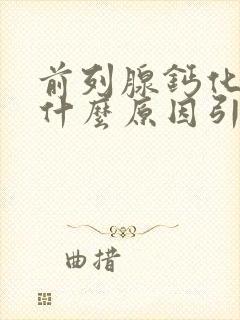 前列腺钙化点是什么原因引起的