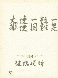 大便一粒一粒的排便困难是怎么回事