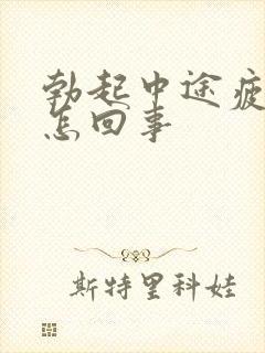 勃起中途疲软是怎回事