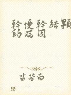 干便干结颗粒状的病因