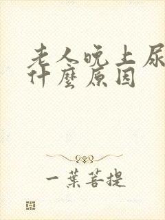 老人晚上尿漏是什么原因