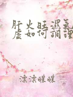 肝火旺湿气重脾虚如何调理