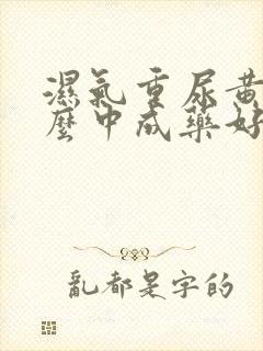 湿气重尿黄吃什么中成药好