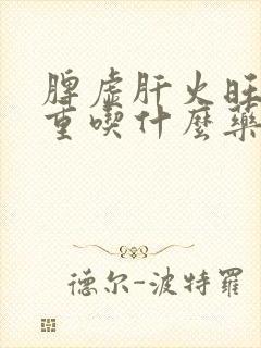 脾虚肝火旺湿气重吃什么药