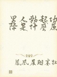 男人勃起功能下降是什么原因