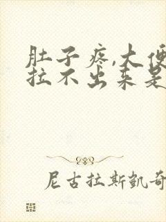 肚子疼,大便又拉不出来是什么原因