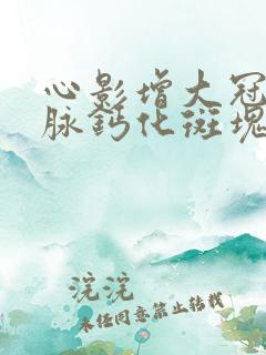 心影增大冠状动脉钙化斑块