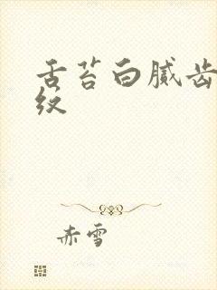 舌苔白腻齿痕裂纹