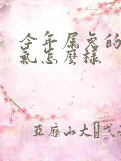 今年属兔的人运气怎么样