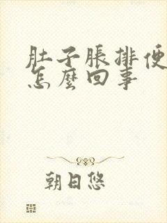 肚子胀排便困难怎么回事