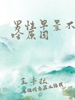 男性早晨不勃起啥原因