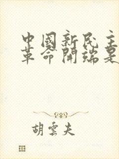 中国新民主主义革命开端是什么