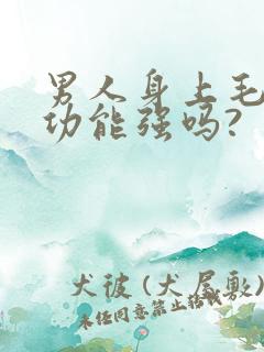 男人身上毛多性功能强吗?