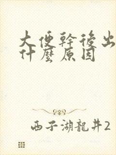 大便干后出血是什么原因