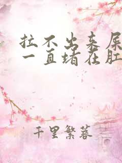 拉不出来屎感觉一直堵在肛门