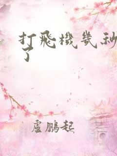 打飞机几秒就射了