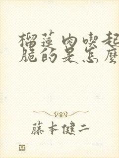 榴莲肉吃起来脆脆的是怎么回事