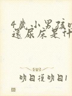 4岁小男孩晚上还尿床是什么原因