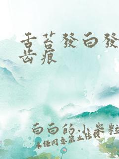 舌苔发白发厚有齿痕