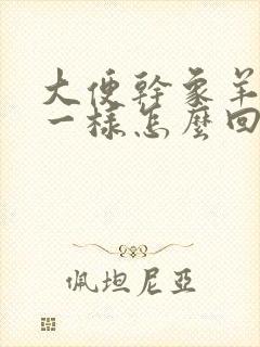 大便干象羊屎蛋一样怎么回事