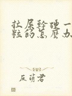 拉屎干硬一粒一粒的怎么办