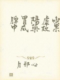 脾胃阳虚吃什么中成药效果好