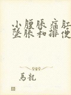 小腹胀痛肛门有坠胀和排便感放屁